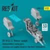 RESKIT RSU32-0061 OV-10 (A, C) Bronco cockpit (Detailed edition), landing gears, wheel bays and weighted wheels for Kitty Hawk / Zimimodel kit (3D Printed) (1/32) 